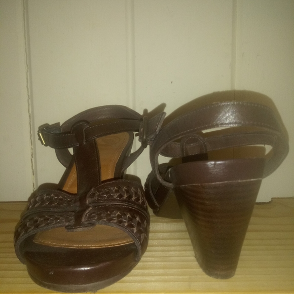 Nurture Brand Leather T Strap Heels - Picture 5 of 5